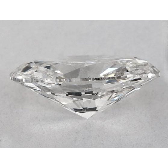 Diamant ovale de 2,5 carats, non serti, couleur F, pureté VS1, très bonne taille