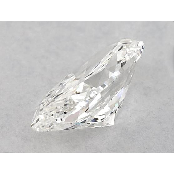 Diamant ovale de 3,75 carats, non serti, couleur F, pureté VVS1, très bonne taille