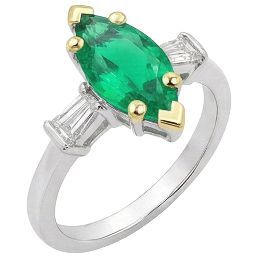 Élégant Bague Pierre Précieuse 3,50 carats – vue d'angle