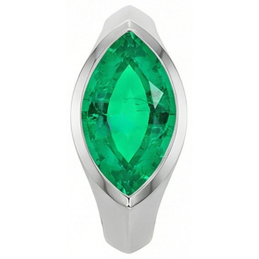 Éblouissant Bague Pierre Précieuse 4 carats – vue de face