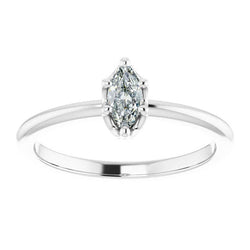 Fait à la main Diamant Fin Bague Solitaire 0,50 carats