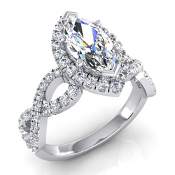 Marquise Infinity Diamants Extraits De La terre Naturelle Bijoux