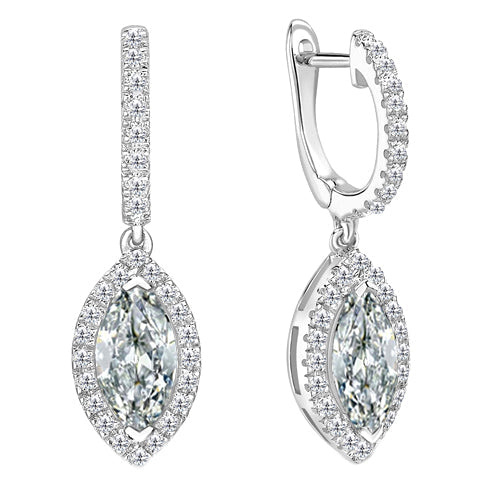 Diamant Fin Pendants d'Oreilles – vue principale