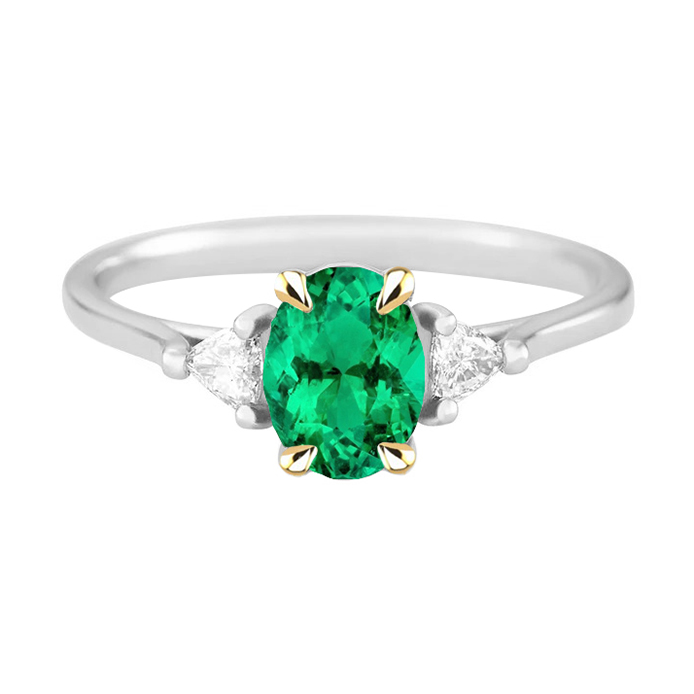 Raffiné Bague Pierre de Couleur 2 carats – vue principale