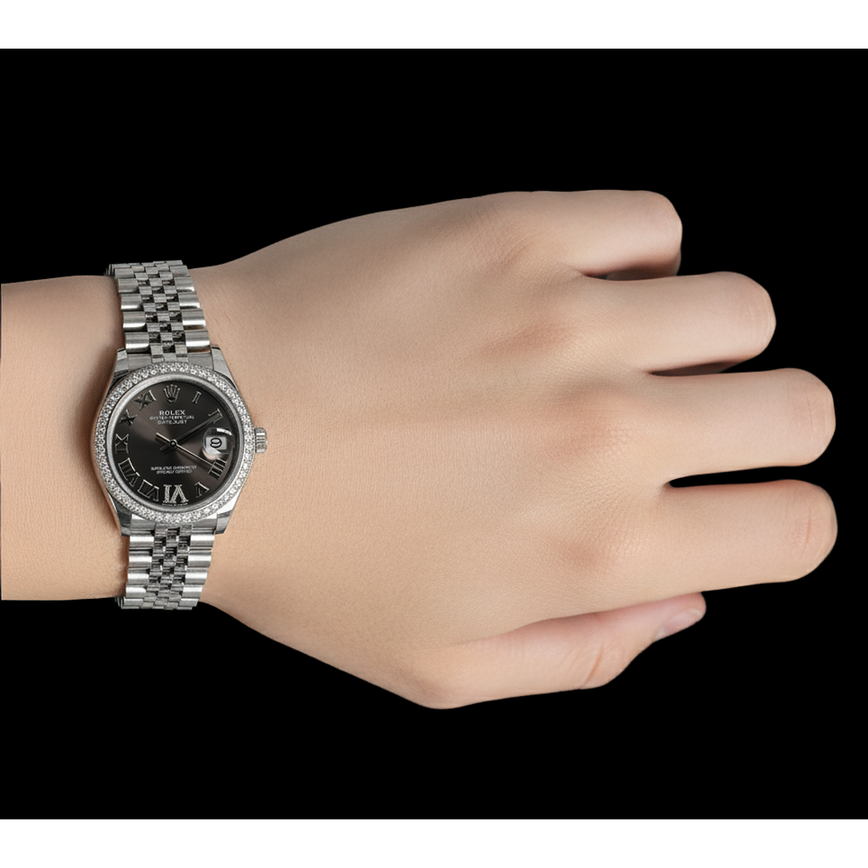 Artisanal Diamant Fin Rolex carats – vue de profil