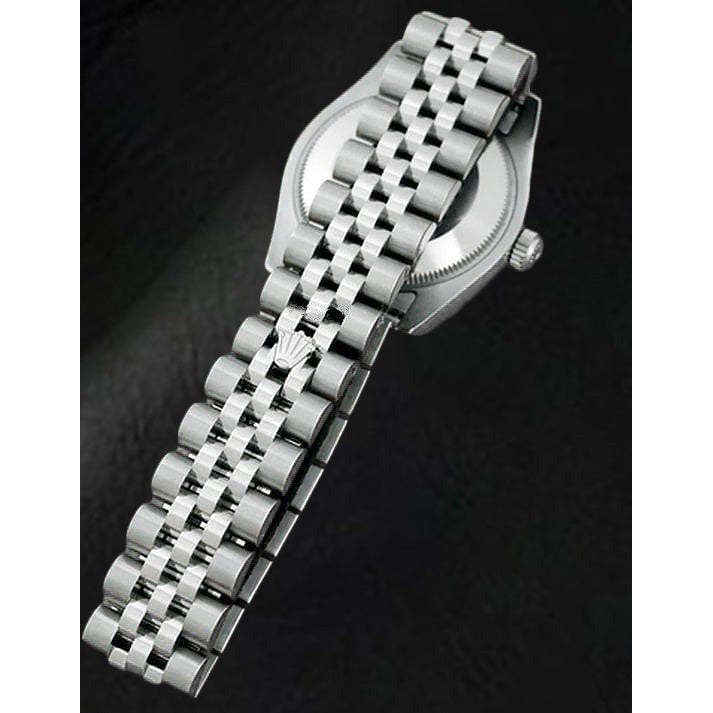 Rolex Sterling Silver White Gold avec Gemme – vue de côté