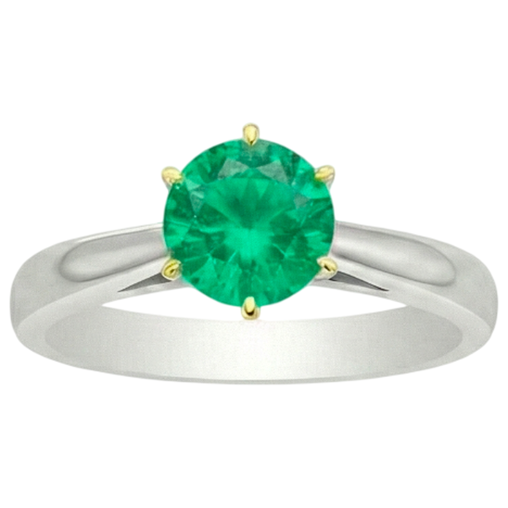 Fait à la main Bague avec Gemme 2,50 carats – vue de face