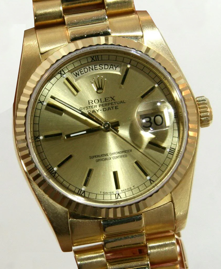 Montre Rolex Day-Date President en Or Jaune Présidentielle