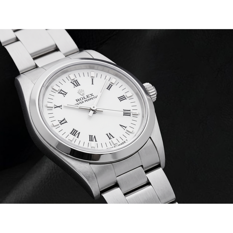 Montre Rolex 31 mm pour femme avec cadran blanc romain
