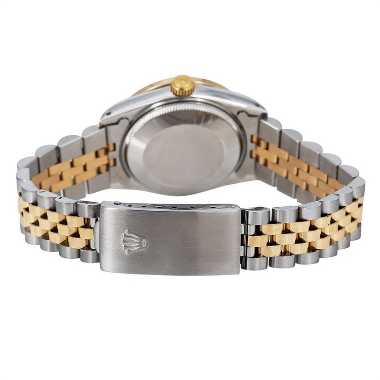 Montre Rolex Date-Just pour femme avec cadran blanc et diamant