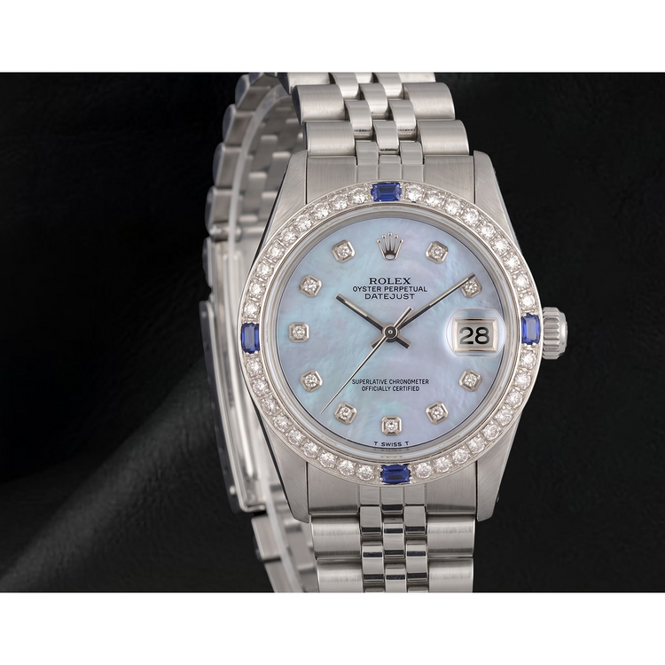 Montre Rolex Date-just 31 mm en nacre pour homme