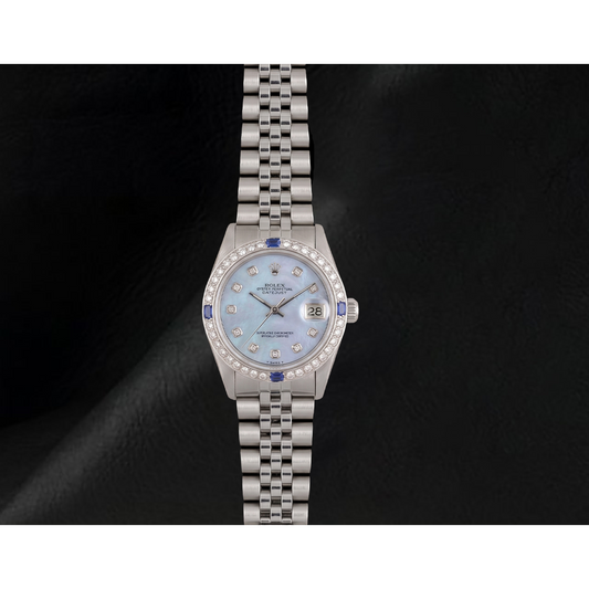 Montre Rolex Date-just 31 mm en nacre pour homme