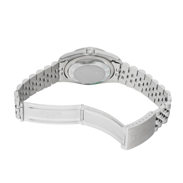 Montre Rolex Datejust Année 2000 Cadran Bleu Stick 36 mm Acier Inoxydable