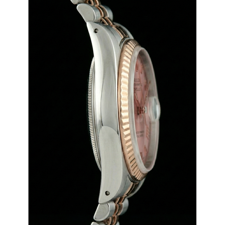 Montre Rolex Datejust pour femme, cadran romain, jubilé en acier inoxydable et or, lunette cannelée