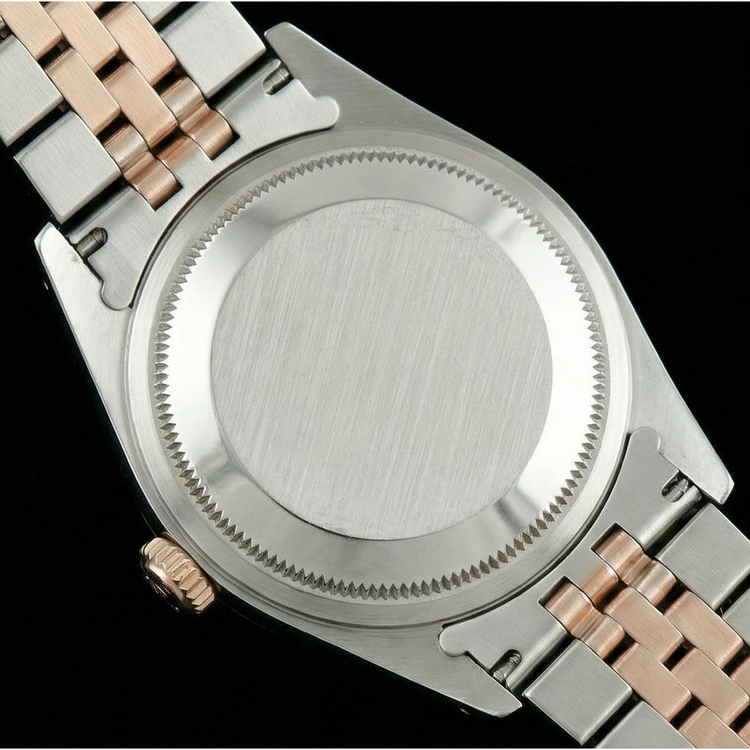 Montre Rolex Datejust pour femme, cadran romain, jubilé en acier inoxydable et or, lunette cannelée