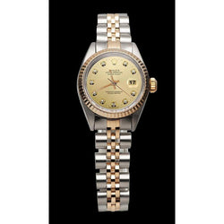 Montre femme à cadran bracelet jubilé en or rose Rolex Datejust