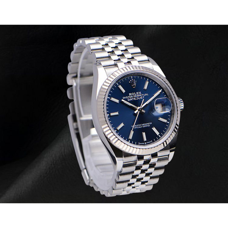Montre pour homme Rolex Datejust 36 mm en acier inoxydable Jubilee
