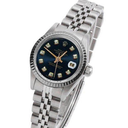 Montre Rolex Datejust 26 mm avec cadran bleu diamant