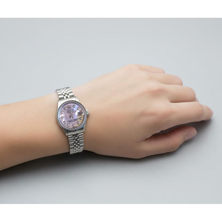 Montre Datejust Rolex Bracelet Jubilee Cadran Diamant Acier Inoxydable P5
