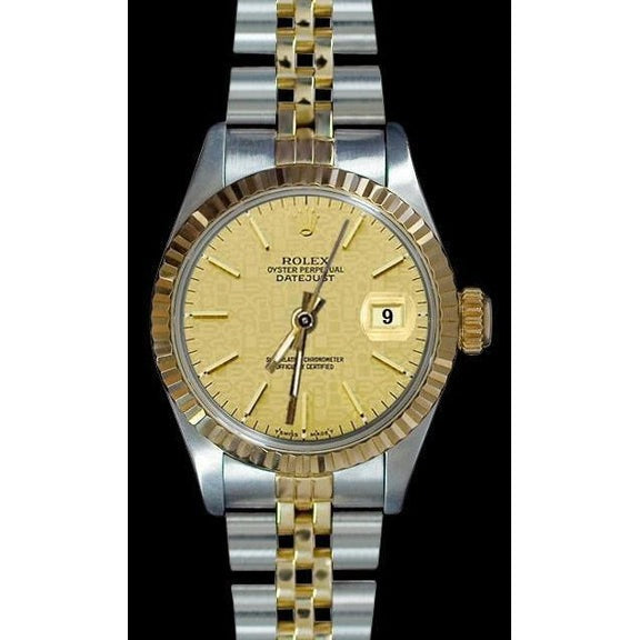 Montre Femme Datejust Cadran Bâton De Champagne Rolex