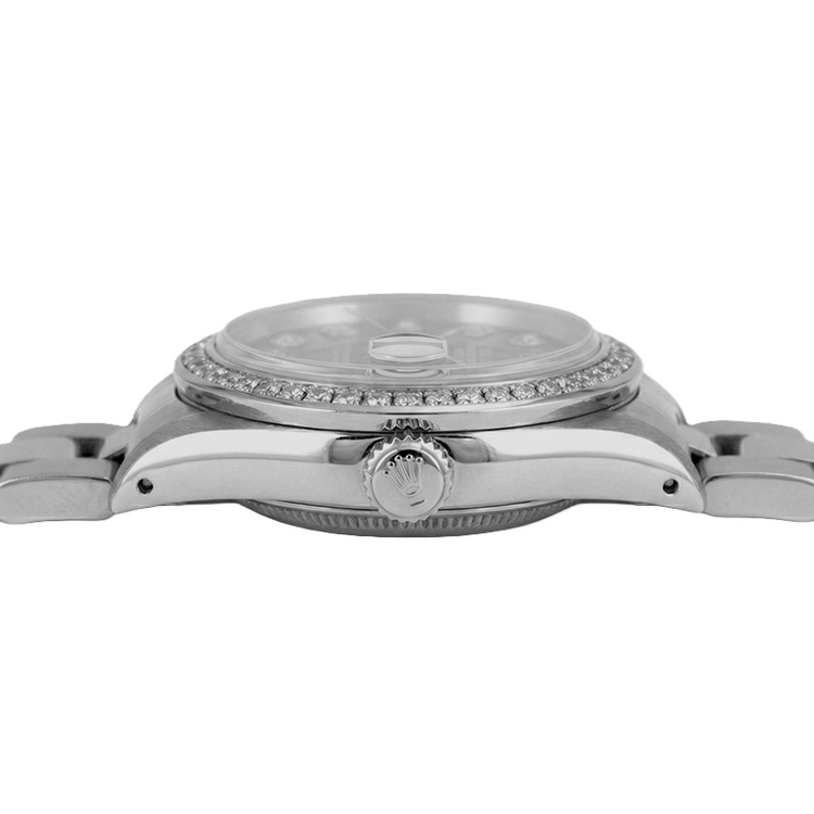 Montre Femme Rolex Bracelet huître Magnifique date juste Rolex