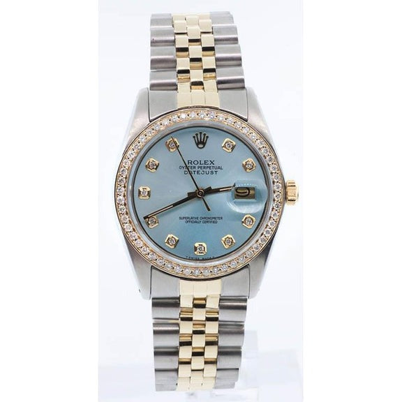 Montre Jubilé Bicolore Lunette Cadran 