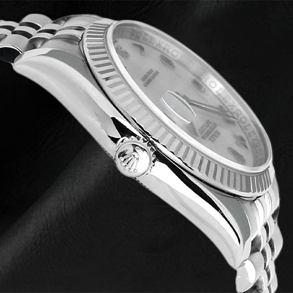 Montre Rolex 116234 avec cadran arabe en nacre blanche de 36 mm