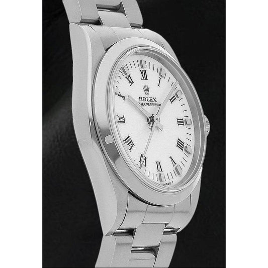 Montre Rolex 31 mm pour femme avec cadran blanc romain