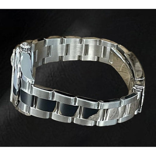 Montre Rolex Dame Date-just saumon en acier 