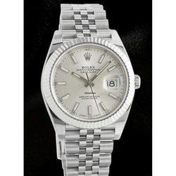 Montre Rolex Date Just Ii 41 mm cadran argenté bracelet en acier inoxydable