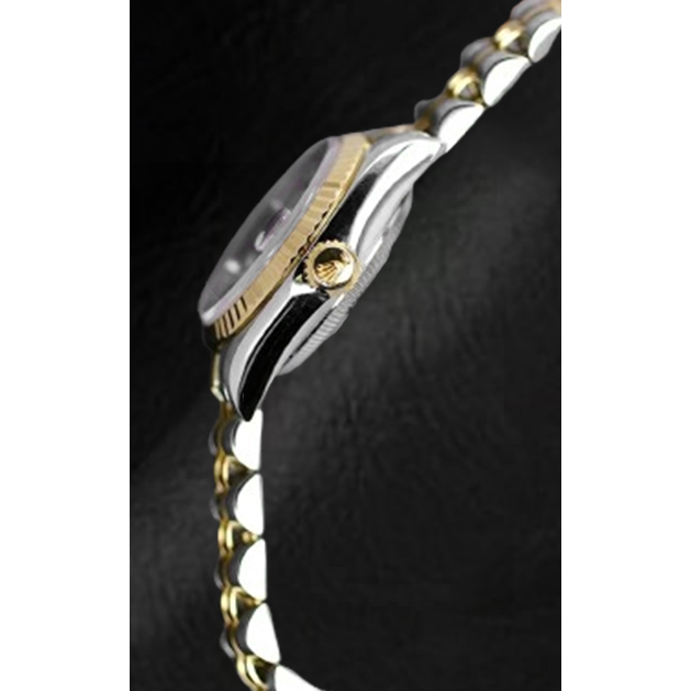 Montre Rolex Datejust 2001 pour femme avec cadran gris diamant 26 mm bicolore