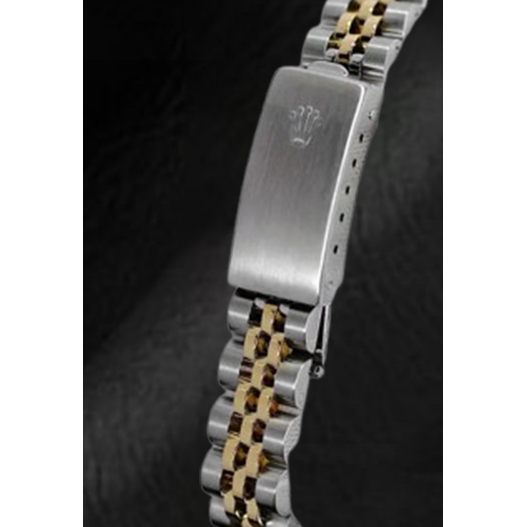 Montre Rolex Datejust 2001 pour femme avec cadran gris diamant 26 mm bicolore