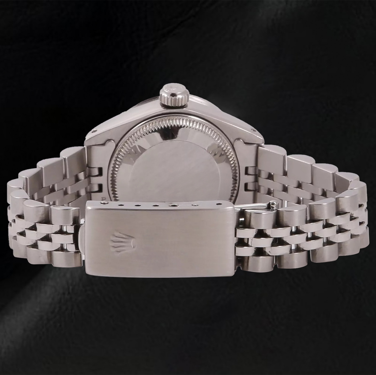 Montre Rolex Datejust 26 mm en acier inoxydable avec cadran blanc et chiffres arabes