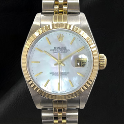 Montre Rolex Datejust 26 mm pour femme avec cadran en nacre et deux tons