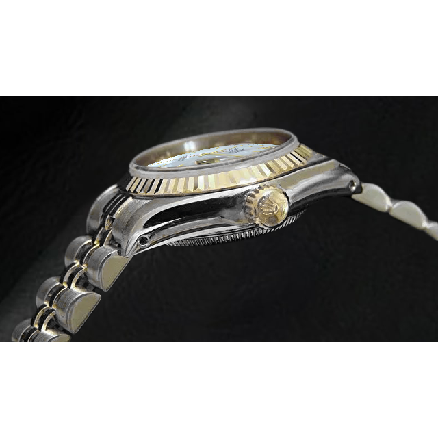 Montre Rolex Datejust 26 mm pour femme avec cadran en nacre et deux tons