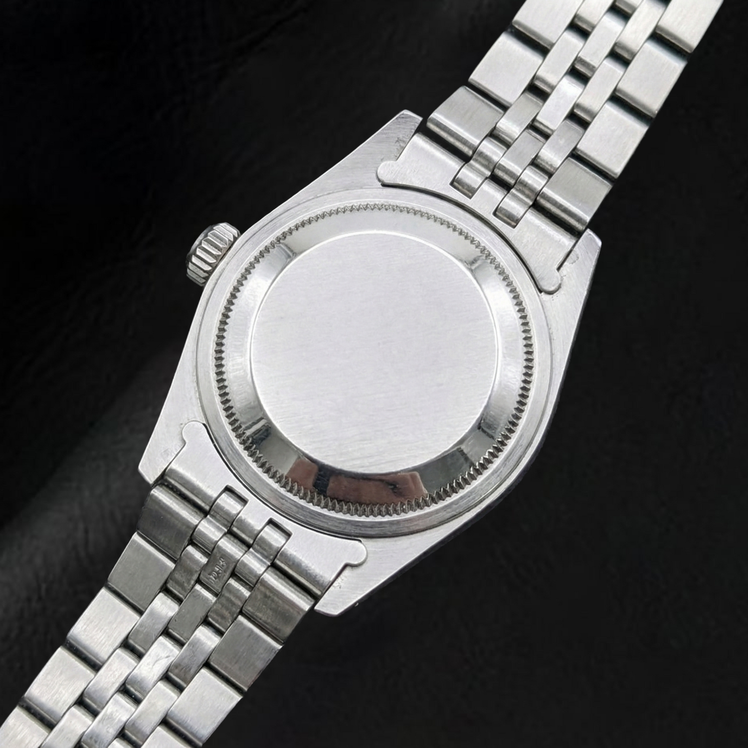 Montre Rolex Datejust 26 mm pour femme avec cadran noir en acier inoxydable