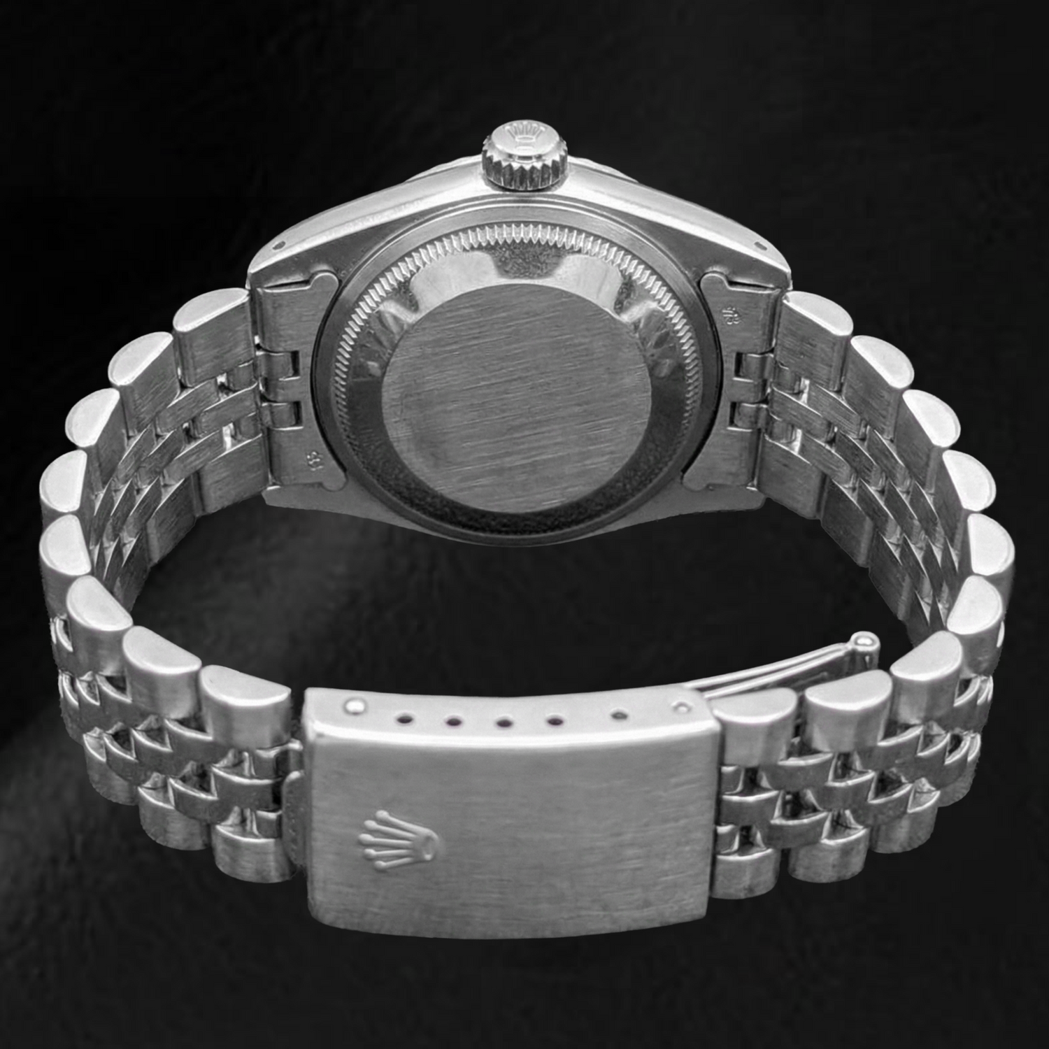 Montre Rolex Datejust 26 mm pour femme avec cadran noir en acier inoxydable