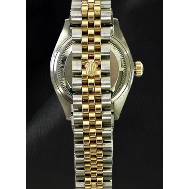 Montre Rolex Datejust 28 mm avec cadran diamant champagne modèle 2010 bicolore