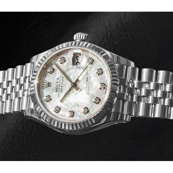 Montre Rolex Datejust 31 mm avec diamants en nacre