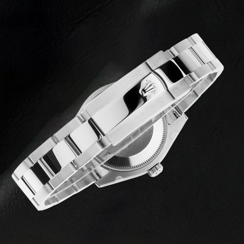 Montre Rolex Datejust 31 mm en acier inoxydable avec cadran lumineux vert menthe