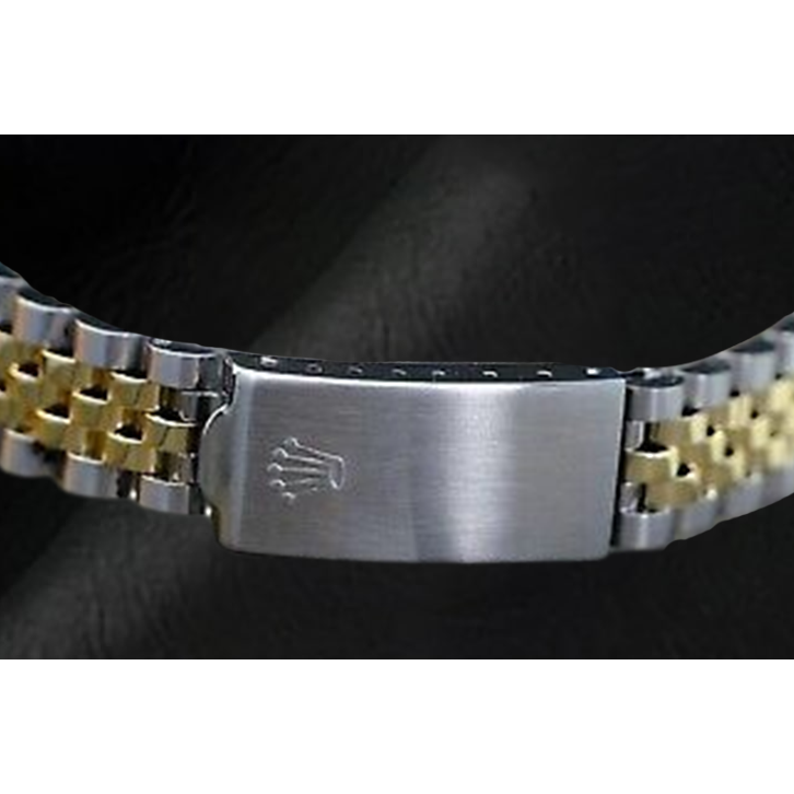 Montre Rolex Datejust 36 mm à cadran romain argenté bicolore