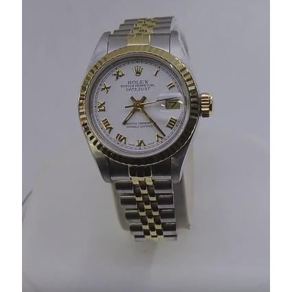Montre Rolex Datejust 36 mm pour homme, cadran blanc