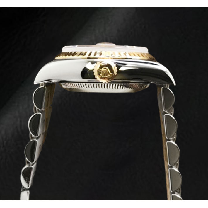Montre Rolex Datejust Année 2001 Cadran Diamant Nacre Grise 26 mm Bicolore