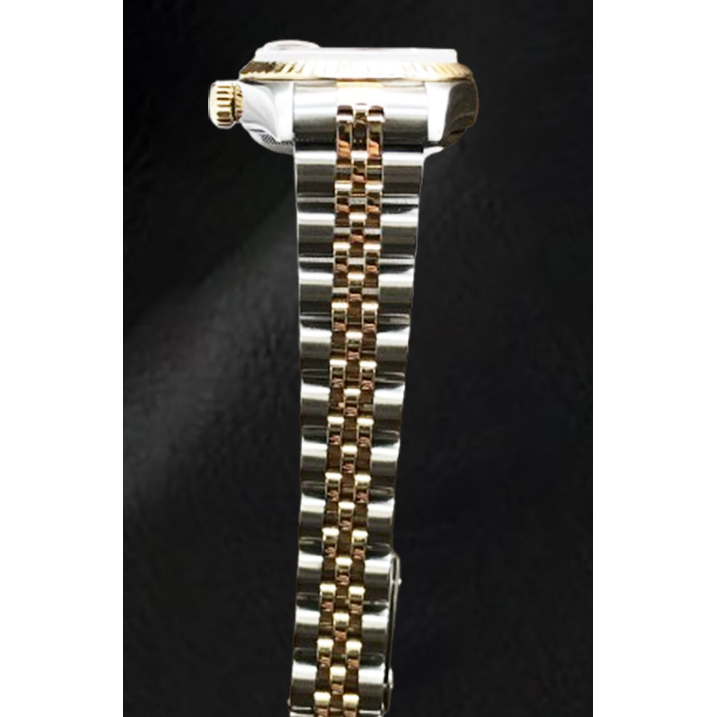 Montre Rolex Datejust Année 2001 Cadran Diamant Nacre Grise 26 mm Bicolore