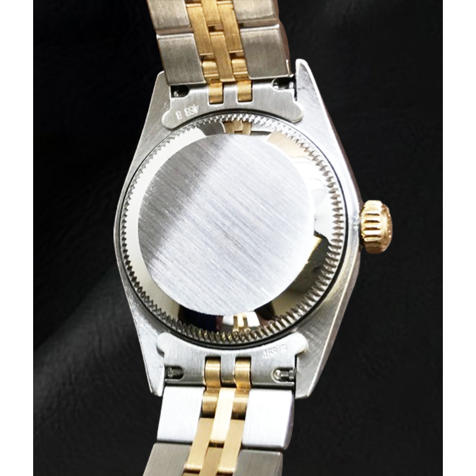 Montre Rolex Datejust Année 2001 Cadran Diamant Nacre Grise 26 mm Bicolore
