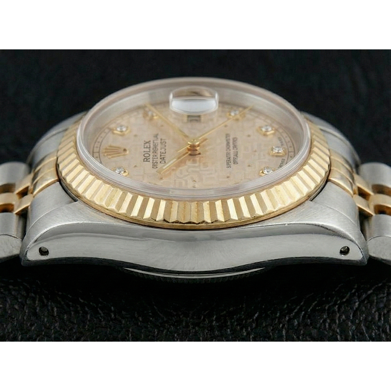 Montre Rolex Datejust Cadran Diamant Bicolore coiffer Jubilé Ivoire