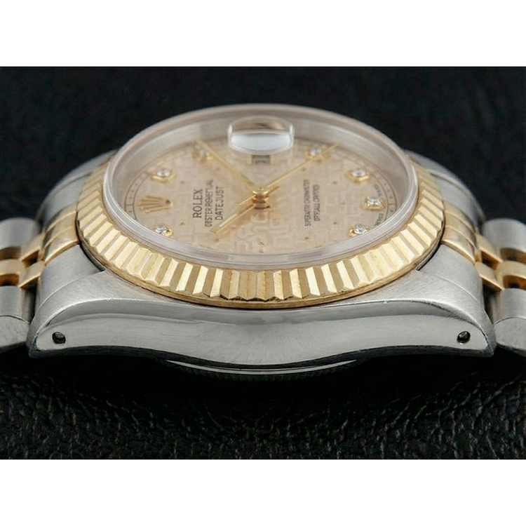 Montre Rolex Datejust Cadran Diamant Bicolore coiffer Jubilé Ivoire
