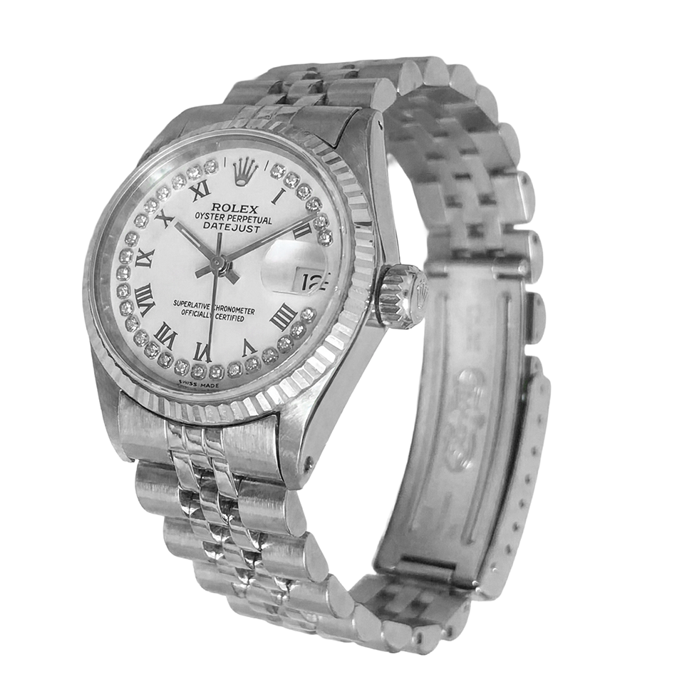Montre Rolex Datejust Cadran Diamant Bracelet Jubilé Acier Inoxydable