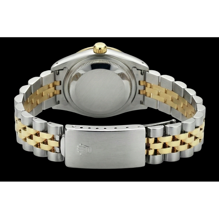 Montre Rolex Datejust Champagne Arabe acier inoxydable & Bracelet Or