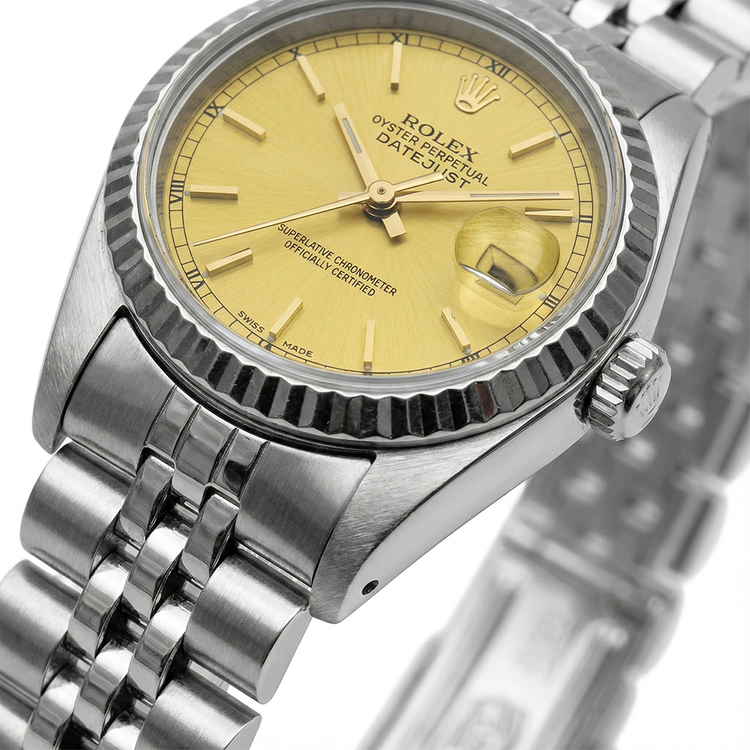 Montre Rolex Datejust dame Cadran Rolex acier inoxydable jubilé Datejust